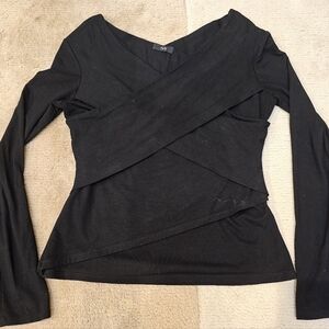 Ruti Sophisticated Layered V-Neck Long Sleeve Top